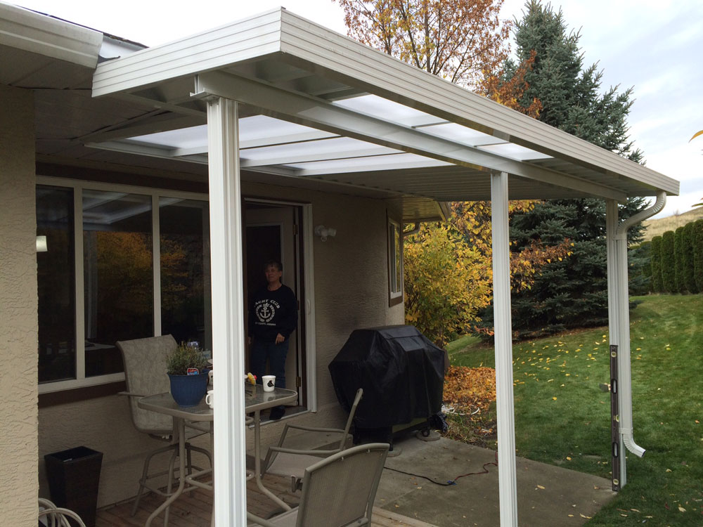 relaxing under new patio cover