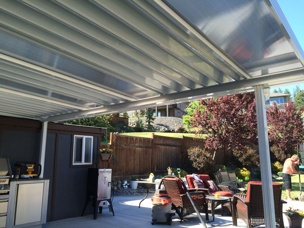 awning with skylights