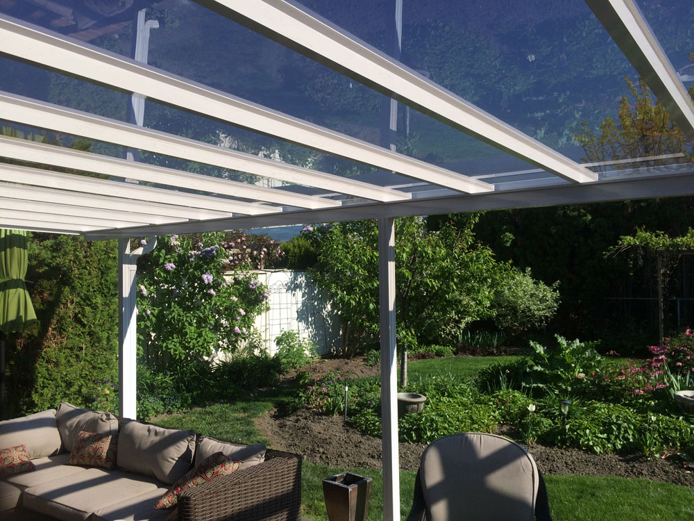 clear glass patio cover