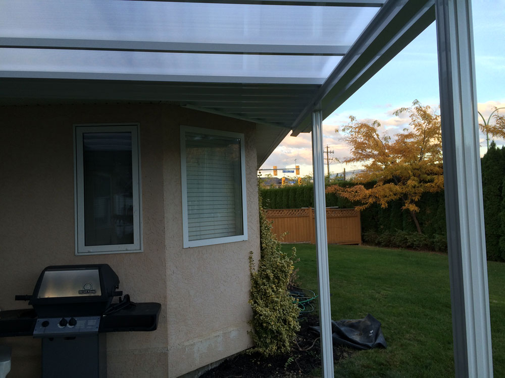 large patio cover skylight